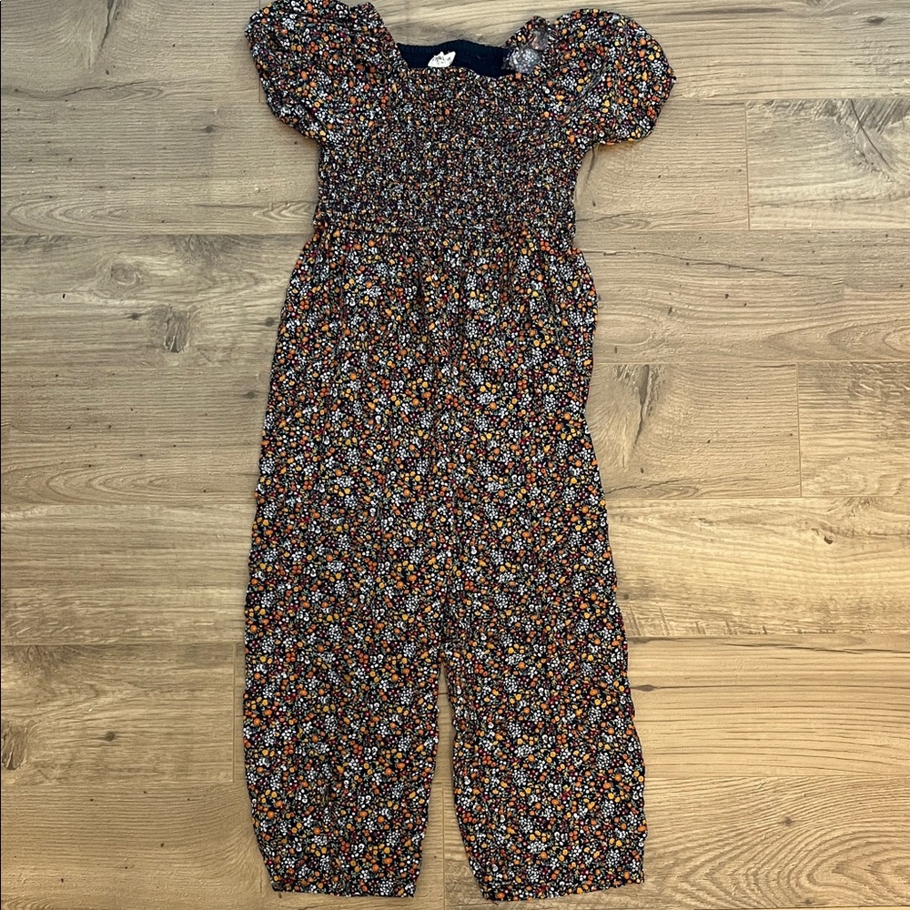 Crewcuts Floral Jumpsuit with Multicolor Design - Picture 6 of 7